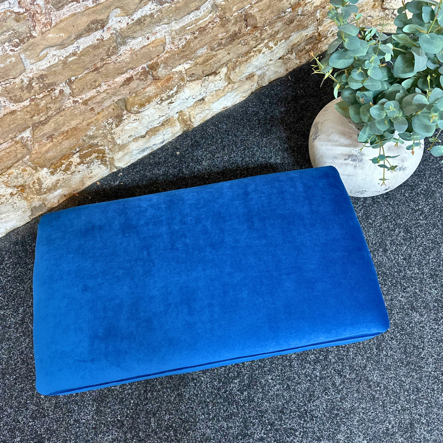 Royal Blue Footstool