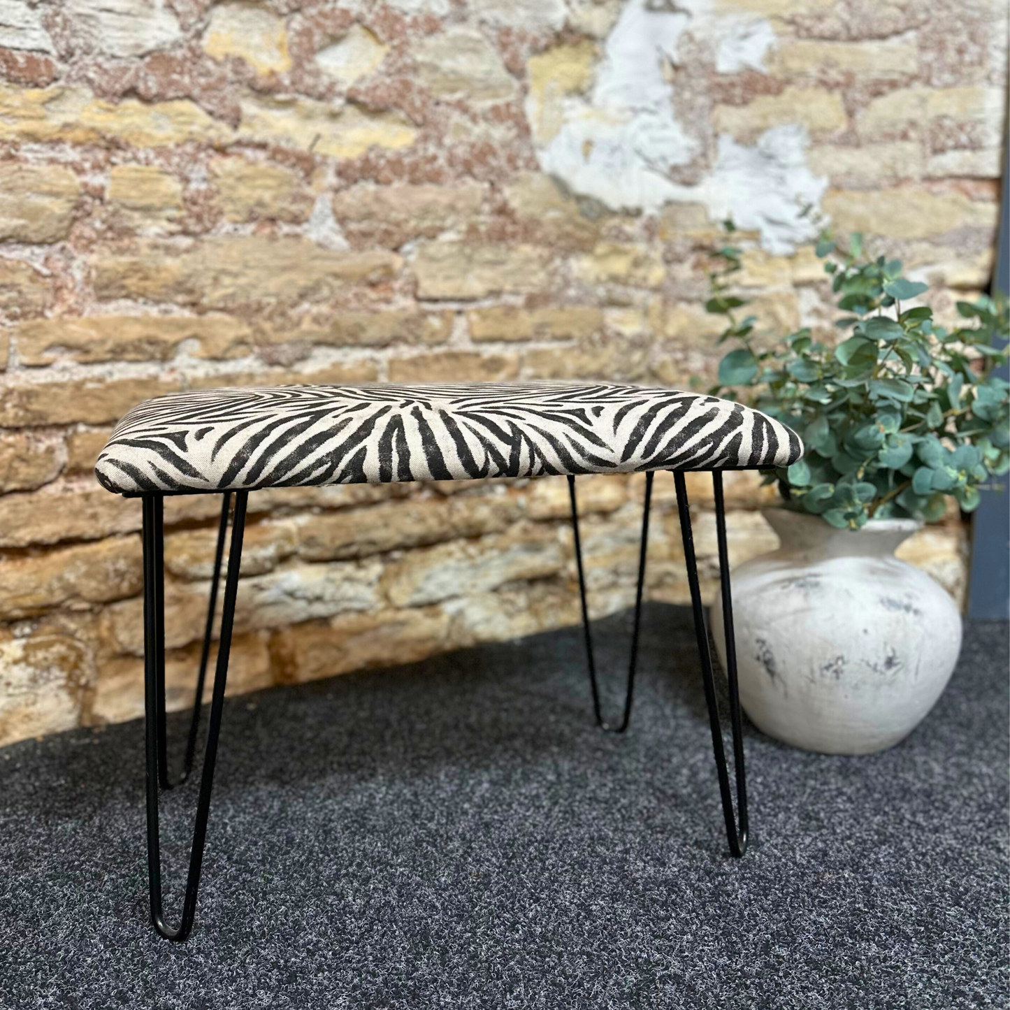 Zebra High Stool