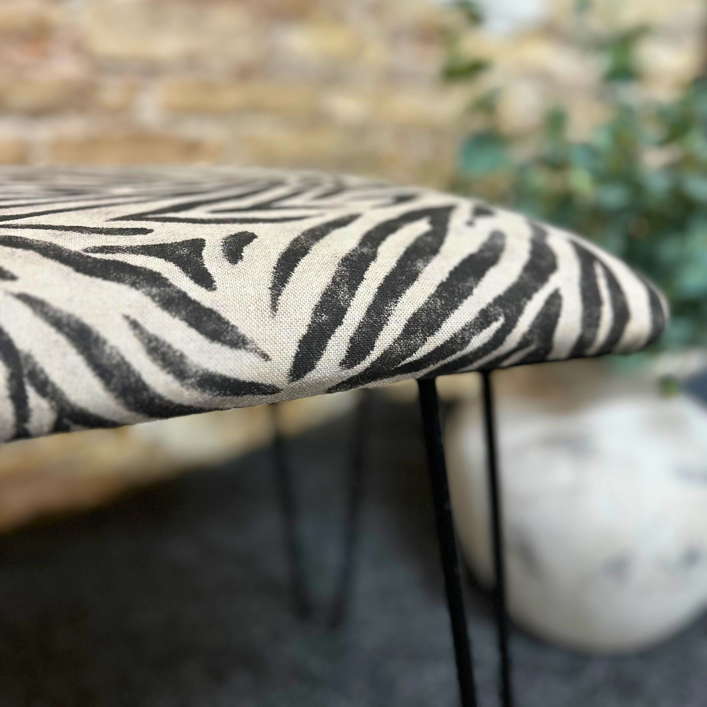Zebra High Stool