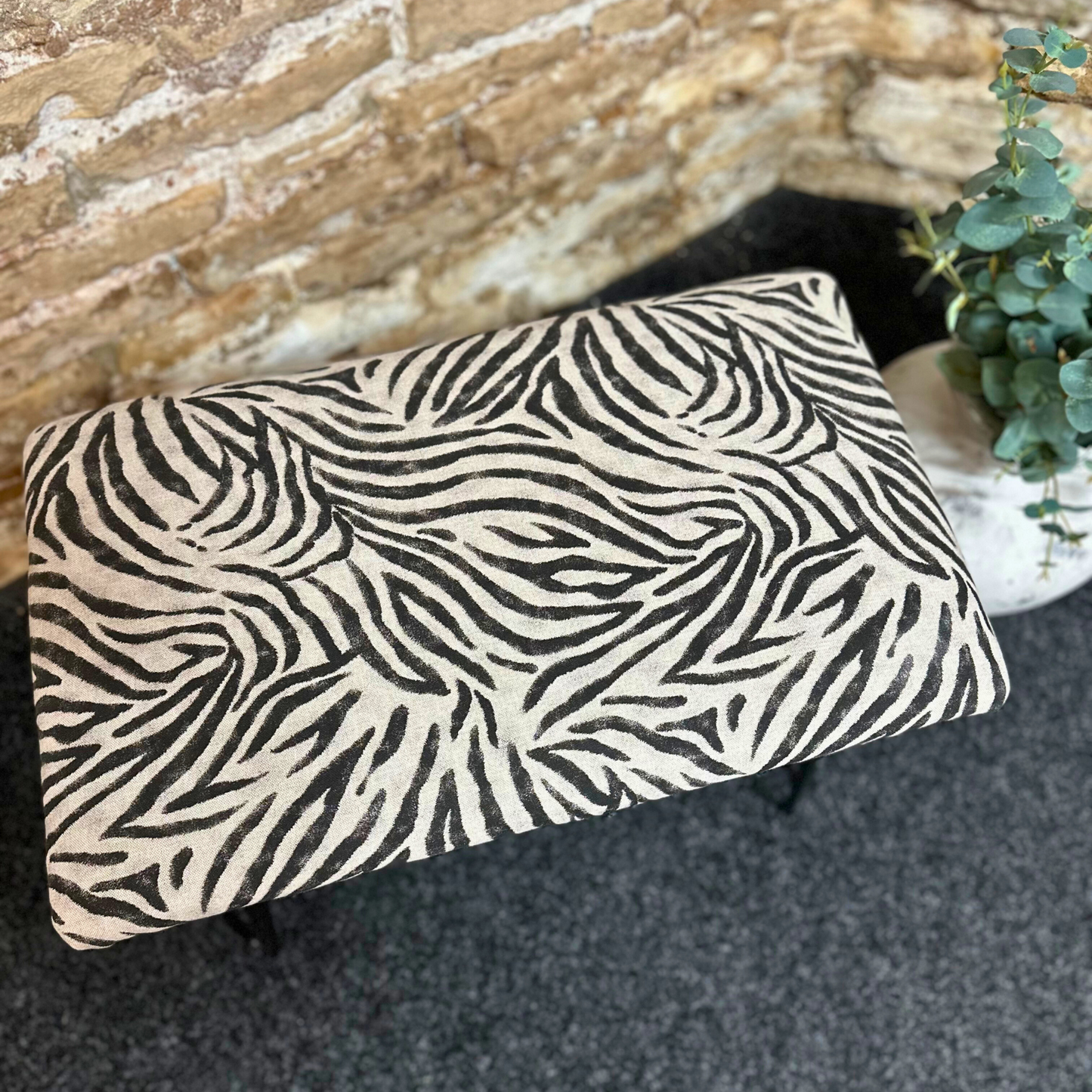 Zebra High Stool