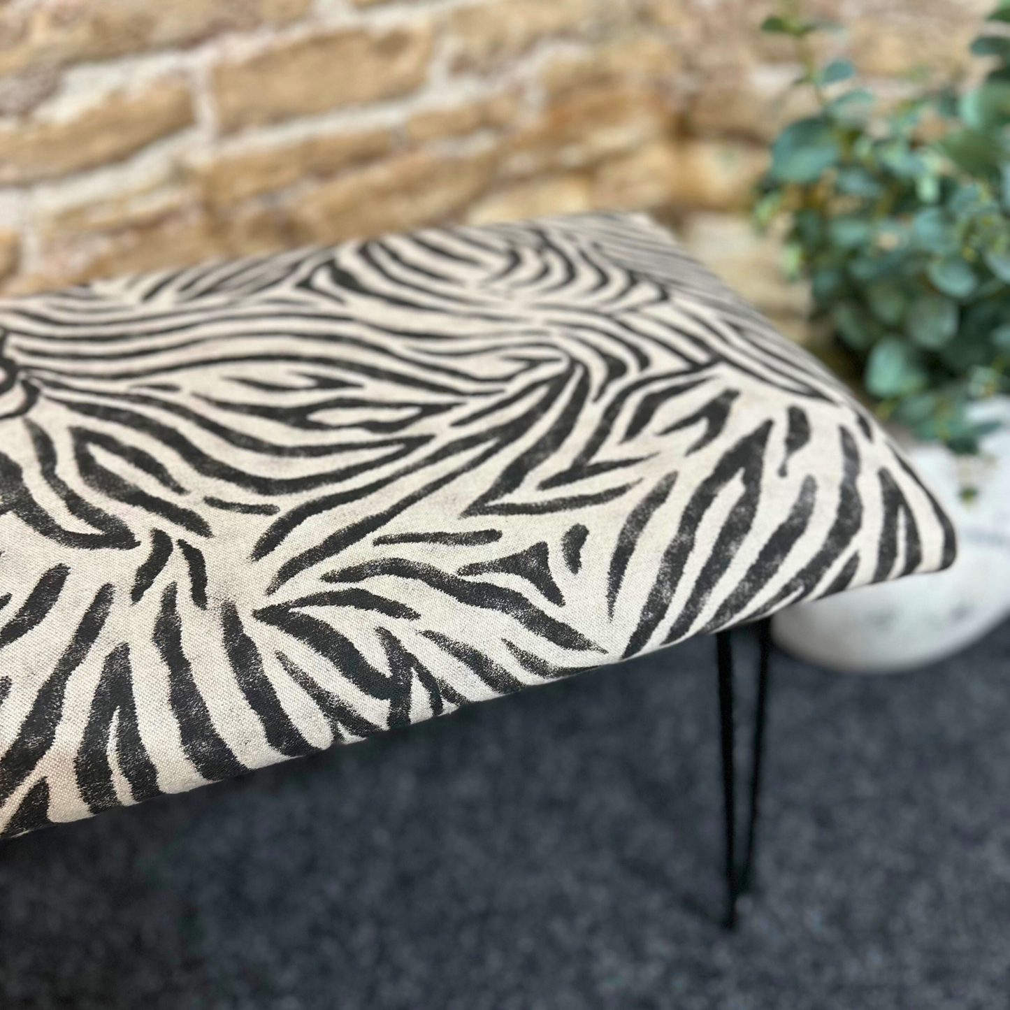 Zebra High Stool