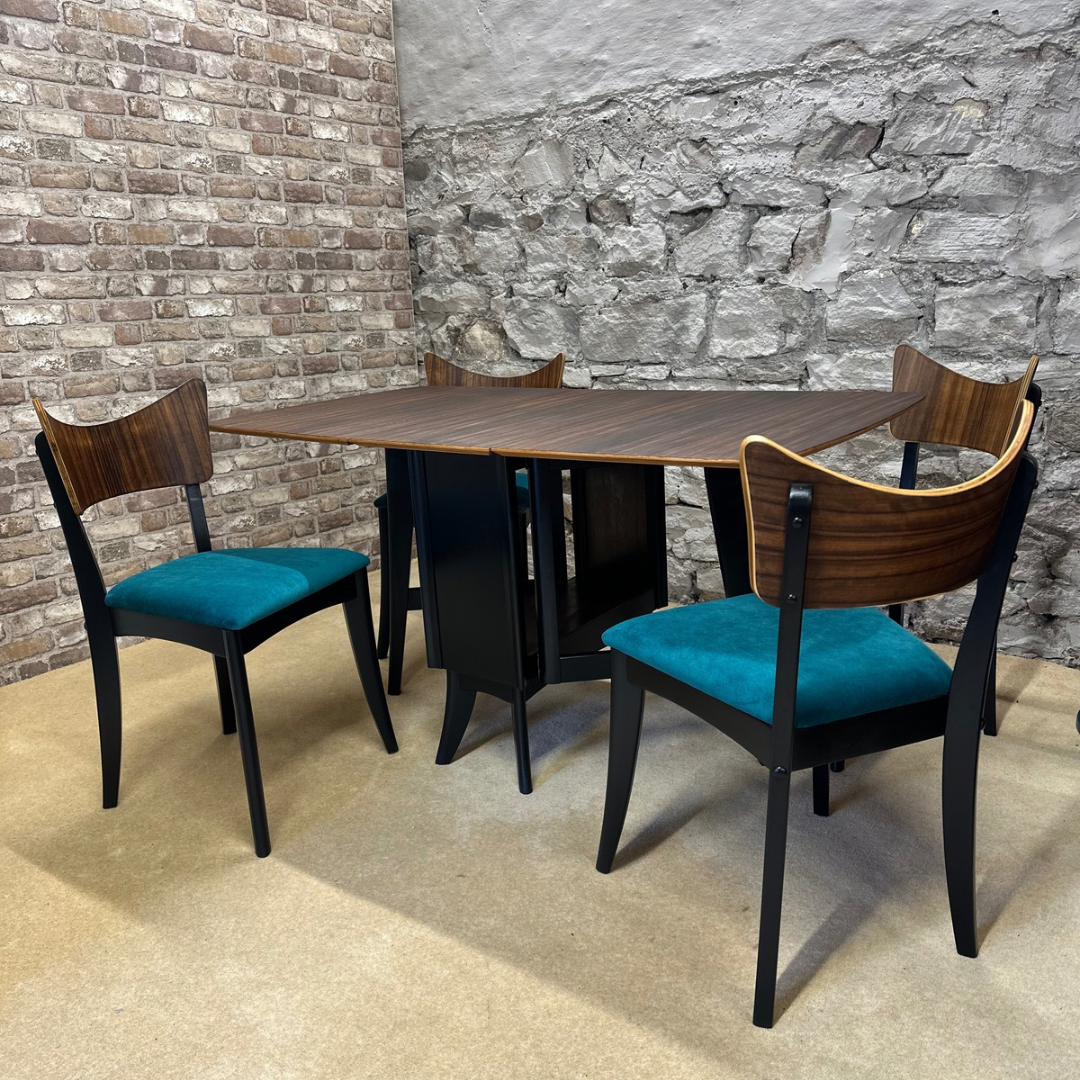 Drop-Leaf Dining Table & Chairs
