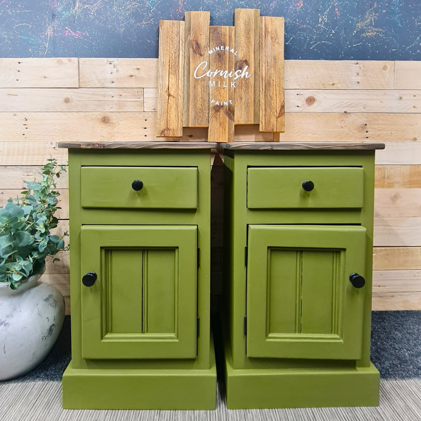 Pine Bedside Cabinets