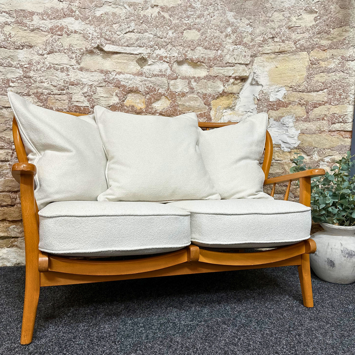 Natural Boucle - 2 Seater Sofa