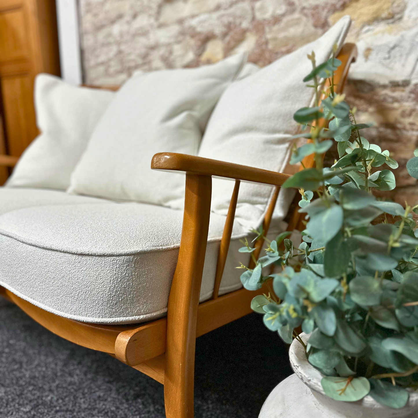 Natural Boucle - 2 Seater Sofa