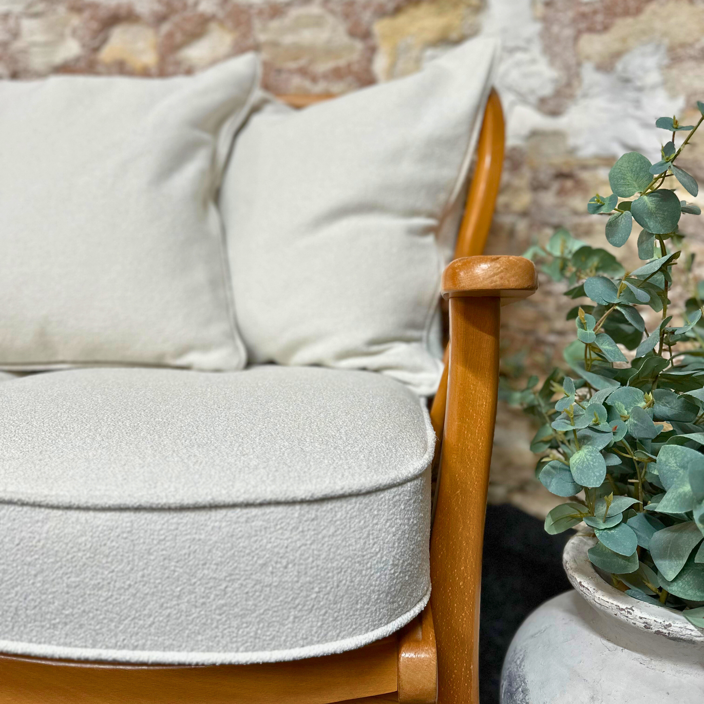 Natural Boucle - 2 Seater Sofa