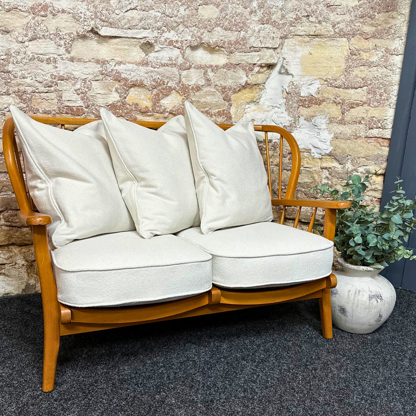 Natural Boucle - 2 Seater Sofa